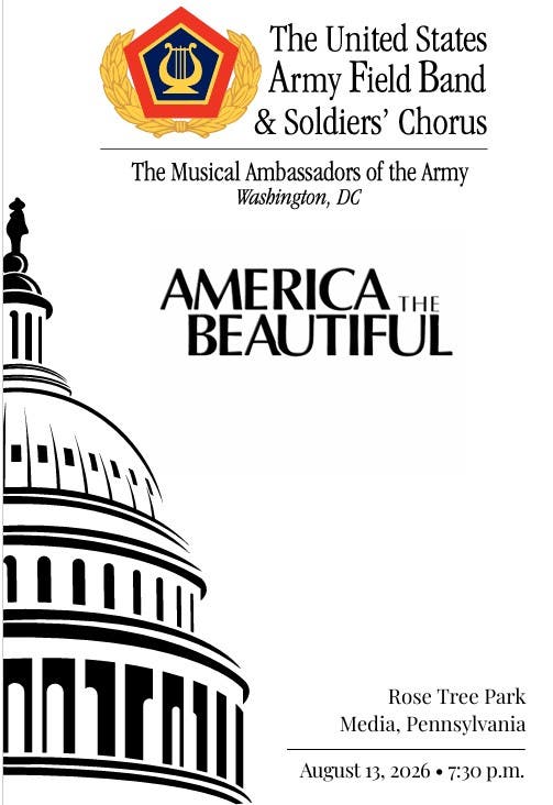 U.S. Army Field Band & Soldiers' Chorus perform in Rose Tree Park