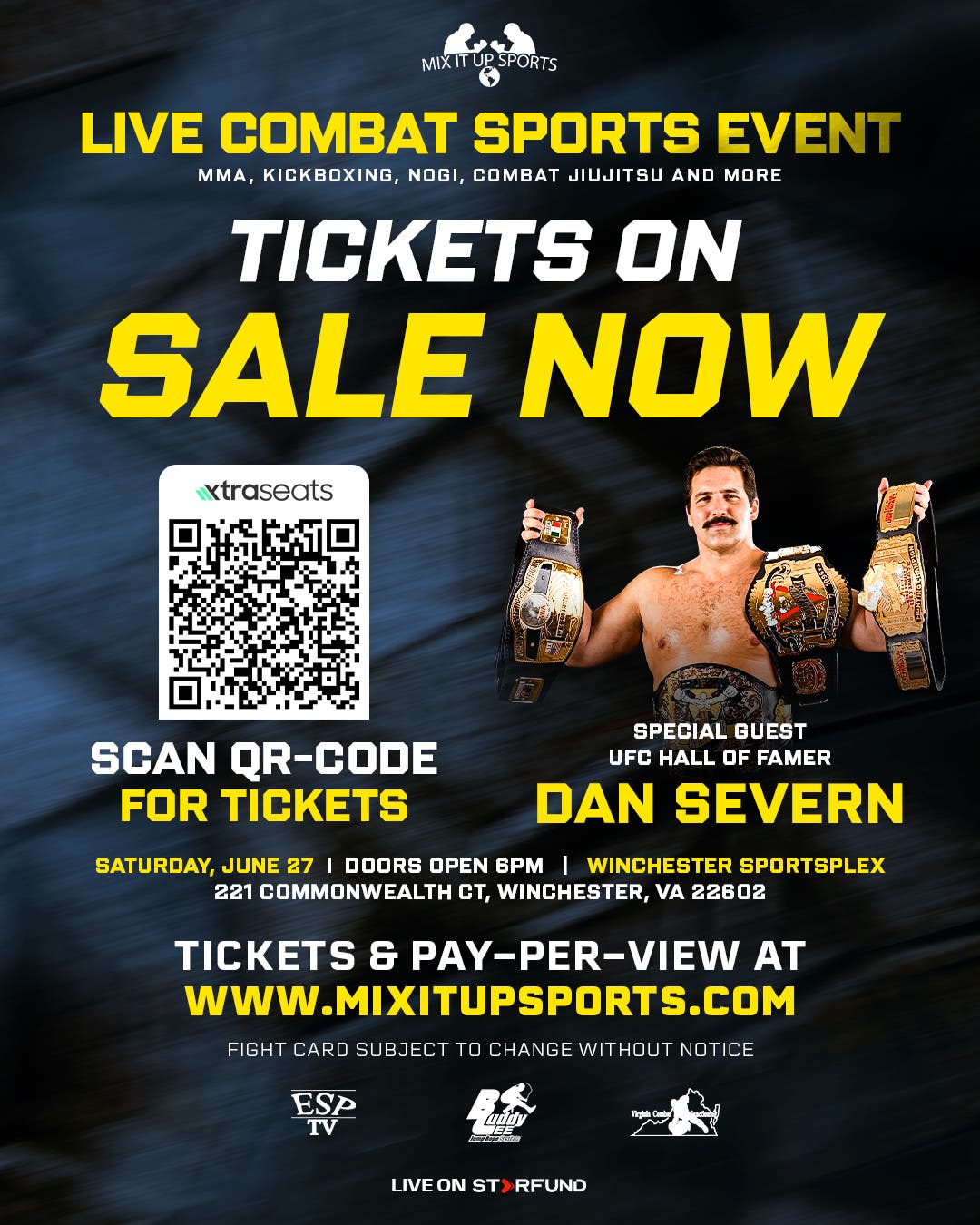 Mix It Up Sports Presents 'Live Combat Sports Event'
