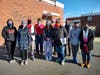 Food For Neighbors volunteers collected food at different locations throughout Fairfax and Loudoun counties.  Pictured are wonderful volunteers at Luther Jackson Middle School in Falls Church.