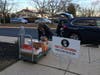 Another generous family brought a trunk full of food.