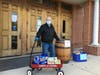 Rev. Stephen Smith-Cobbs, Co-Pastor of Trinity Presbyterian Church, loved seeing all of the food donations contributed by the community.