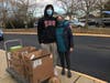 Jackie Mills and her son, Evan, collected food from the 1100 block of the Westfield neighborhood. Thank you, neighbors!