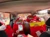Jenna von Elling arrived to LJMS with a carload of Red Bags filled with food.  Thank you, Jenna, for serving as a Food For Neighbors driver!