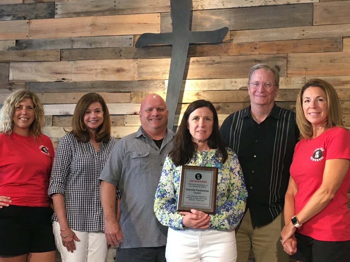 Food For Neighbors celebrates partnership with Riverside Presbyterian Church.
