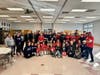 Ashburn area volunteers take a group photo to celebrate volunteering together in the fight against teen food insecurity. Their hard work supports students attending four nearby schools, including new school partner Riverside High School.