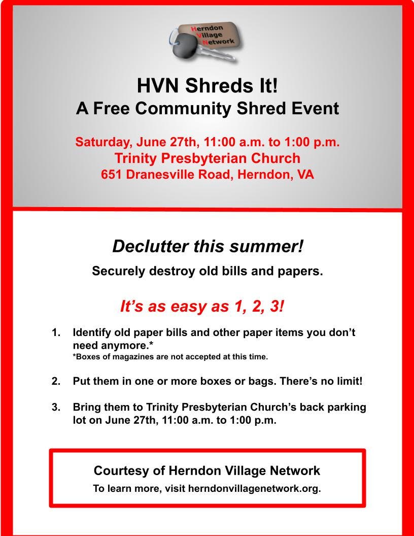 HVN Shreds It! A Free Community Shred Event
