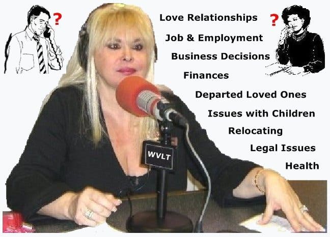 Call with your Free Question Live Psychic Radio Talk Show about your concerns in your life