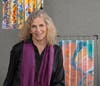 Joan Libby Hawk, Multidisciplinary Artist, Contemporary, Ceramics, Paintings, www.libbyhawkartmaker.com, Photo taken by Maria Lyle, of Maria