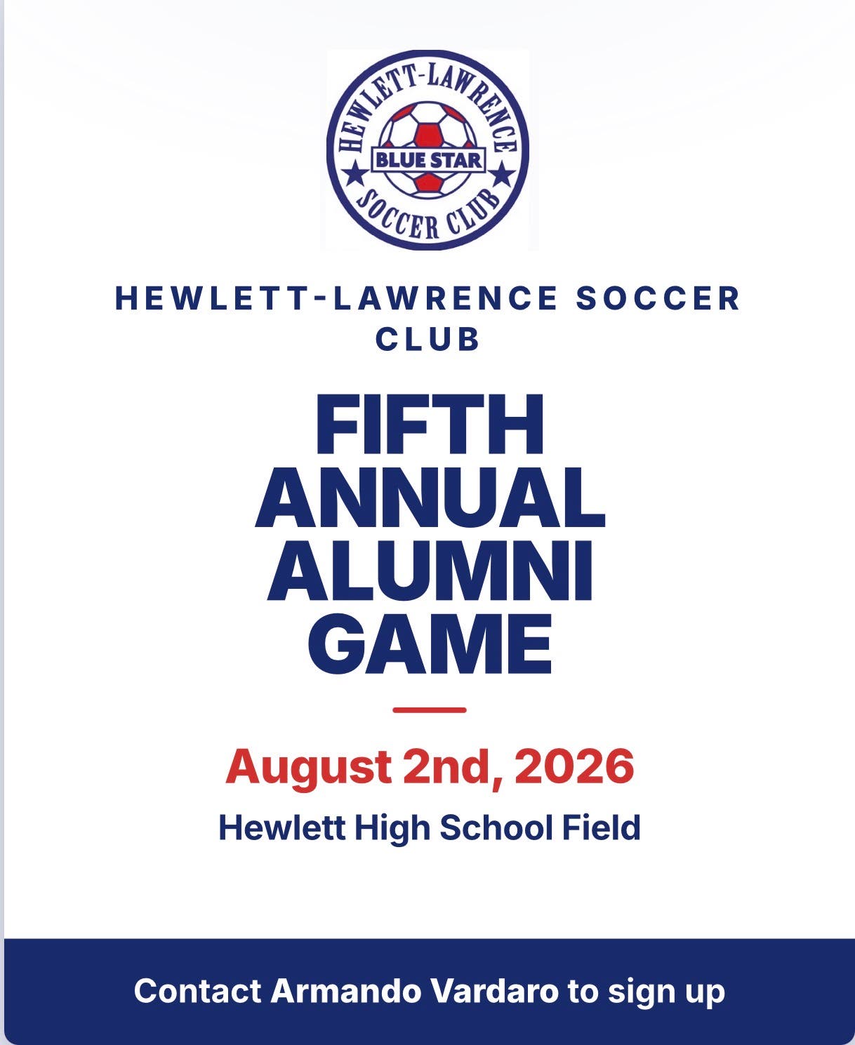5th Annual HLSC Alumni Soccer Game