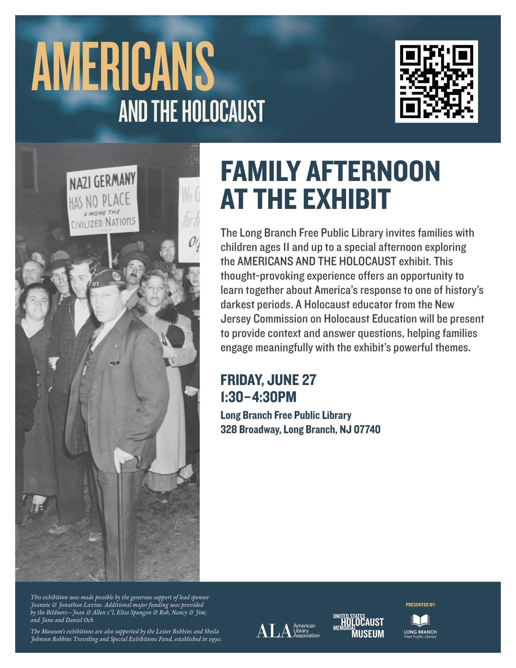 Jun 27 | Family Tour Afternoon: Americans and the Holocaust Exhibit ...