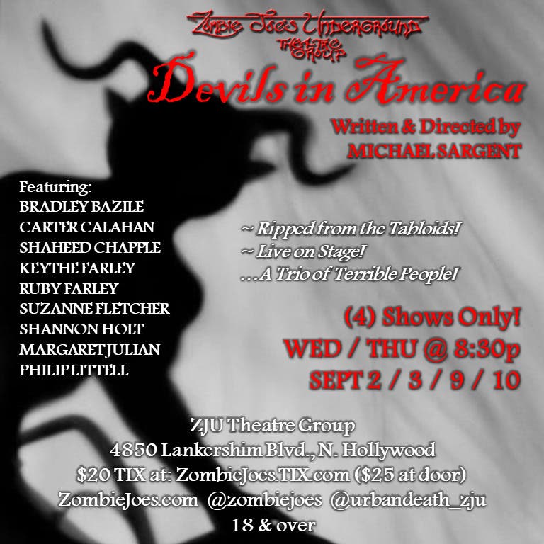 L.A. Playwright/Director Michael Sargent's 'DEVILS IN AMERICA'