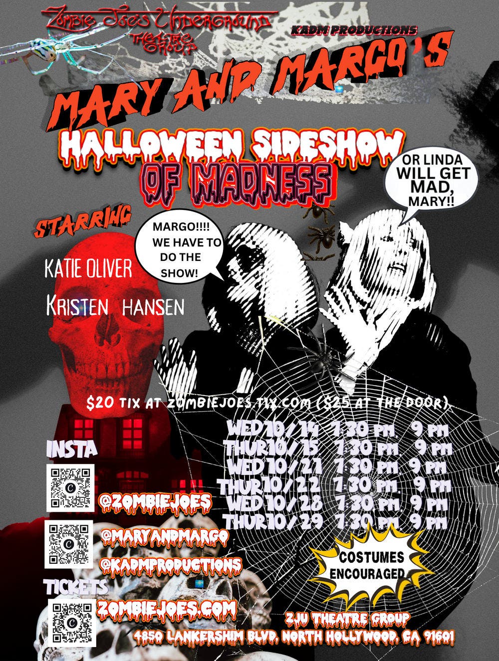 Mary and Margo's Halloween Sideshow of Madness 