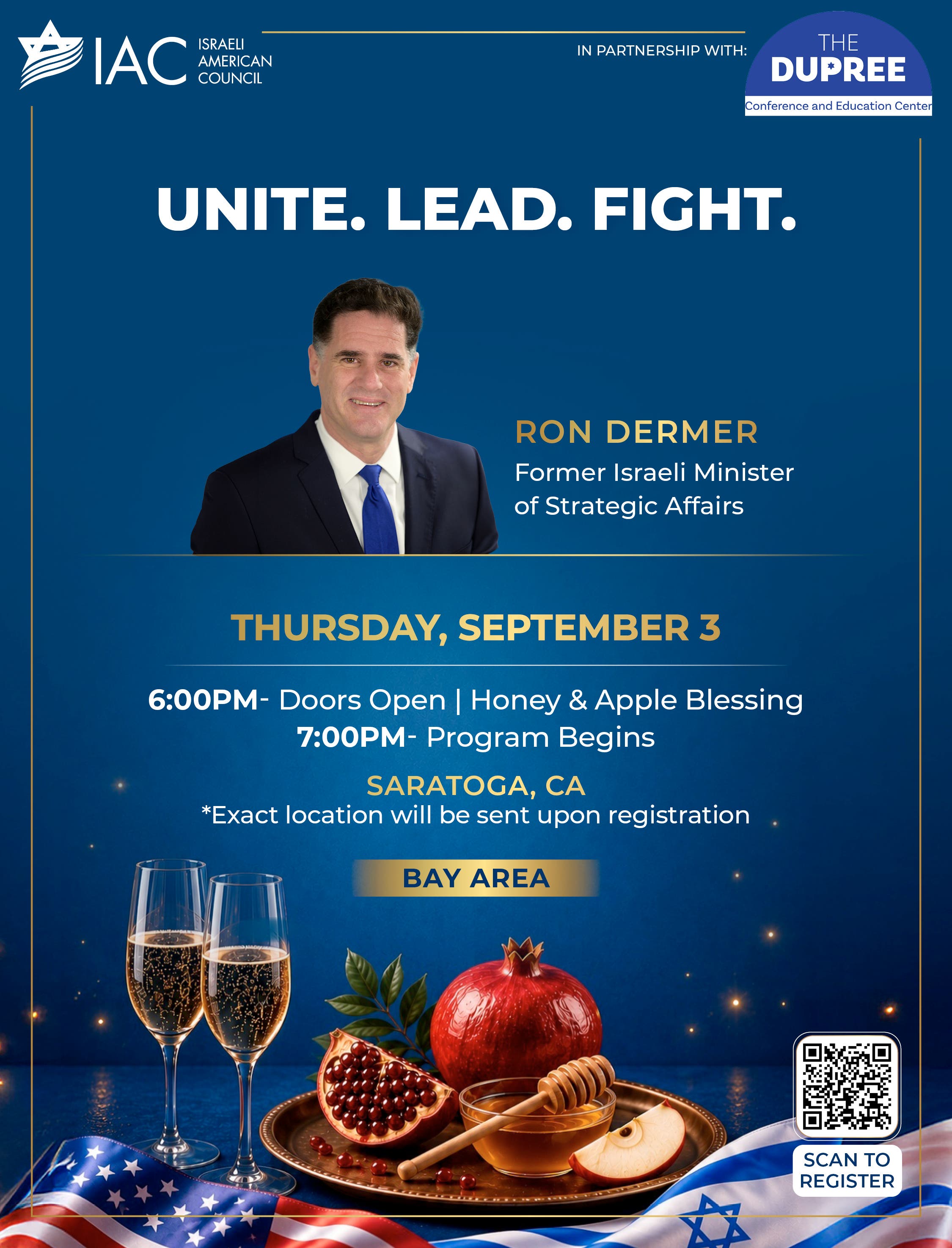 Unite. Lead. Fight. Featuring Ron Dermer, former Israeli Minister of Strategic Affairs.