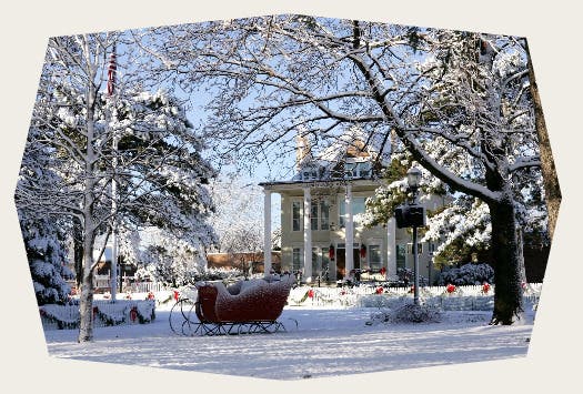 Ansel B. Cook Home Victorian Christmas