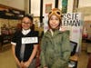 Culbertson fourth grade students Adilene Pantoja and Julissa Rodriguez portrayed Rosa Parks and Bessie Coleman.