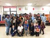 Several Washington Junior High students took part in the living wax museum.