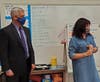 Joliet Mayor Bob O'Dekirk visits students in Anne Henschen's third grade classroom