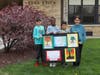 Edna Keith Elementary School Arbor Day Poster Contest Winners (from left to right) Eian McMillan, Ja’Mya 
McMurtry, Nestor Tinoco Rodriguez, and Annabelle Cordova. Not pictured: Jackson Hollister.
