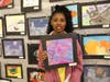 Carl Sandburg Elementary School student Hunter Wallace’s art was featured at the show.