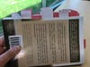 Showing how many pages I earmarked (back view)