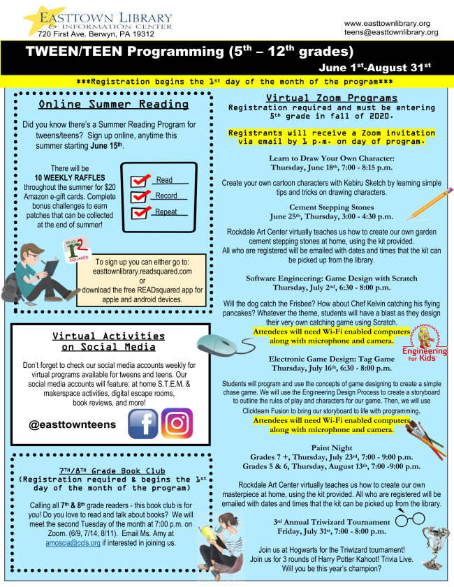 Teen Summer Flyer