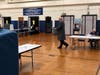 Mayor-elect Joe Carfora before he was elected, ready to vote just after 6 a.m. Tuesday.