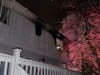 Firefighters knocked down 45 Coe Ave. house fire in extreme weather conditions. 