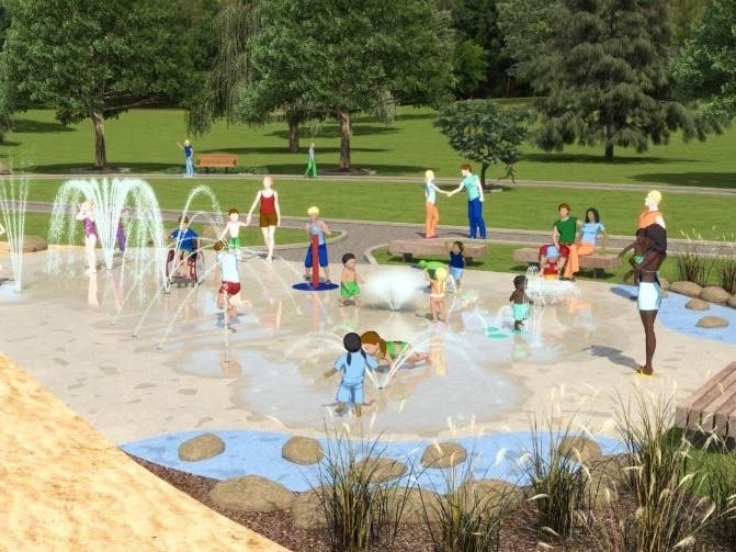 Proposed Guilford splash pad design