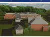 The Academy School community center project model and plan in Madison Town Hall. 