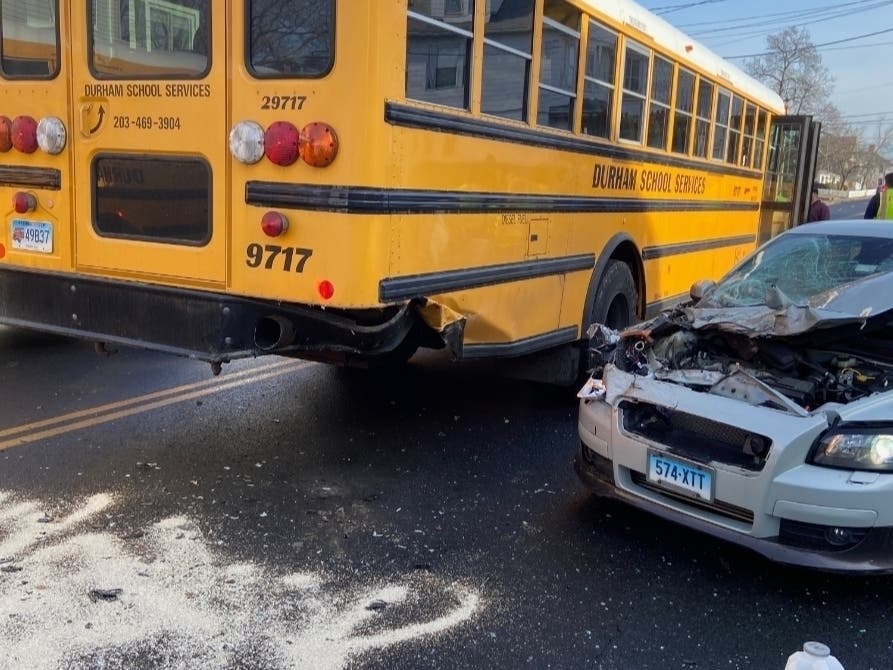 School Bus, Cars, Tractor Trailer Crash, 6 Students Injured | East ...