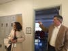 Tour of Walsh Intermediate School with Branford First Selectman Jamie Cosgrove and WIS principal Raeanne Reynolds 