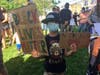 Young Jar Emery at the Black Lives Matter protest in Milford. 