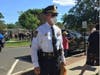 Milford Police Chief Keith L. Mello at the Black Lives Matter protest in Milford. 