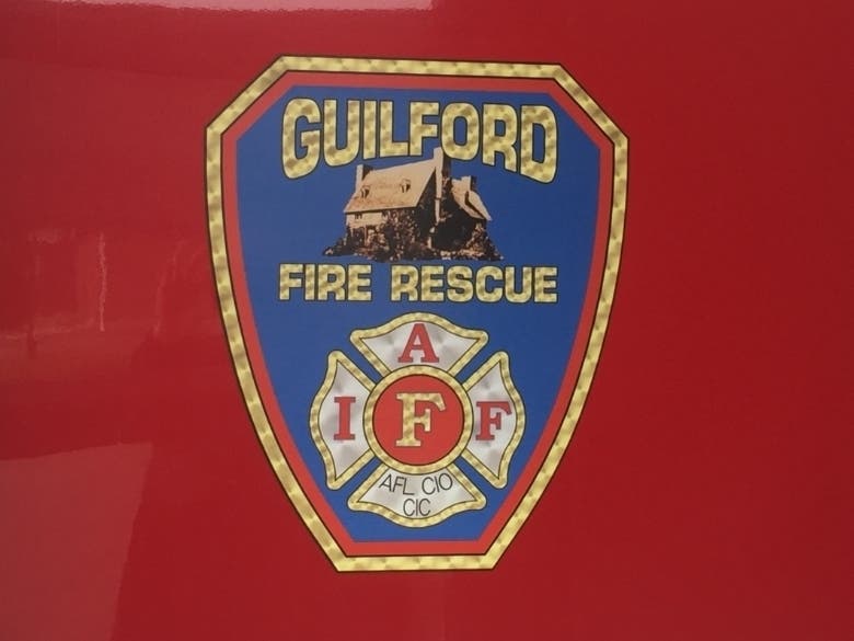Guilford firefighters rescue person who fell into well. 