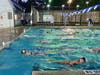 The temperatures are dropping, but the water is warm at the Madison Swim and Racquet Club where the Hand Girls Swim Team practices.