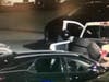 Surveillance images of man police say has been stealing tires. 