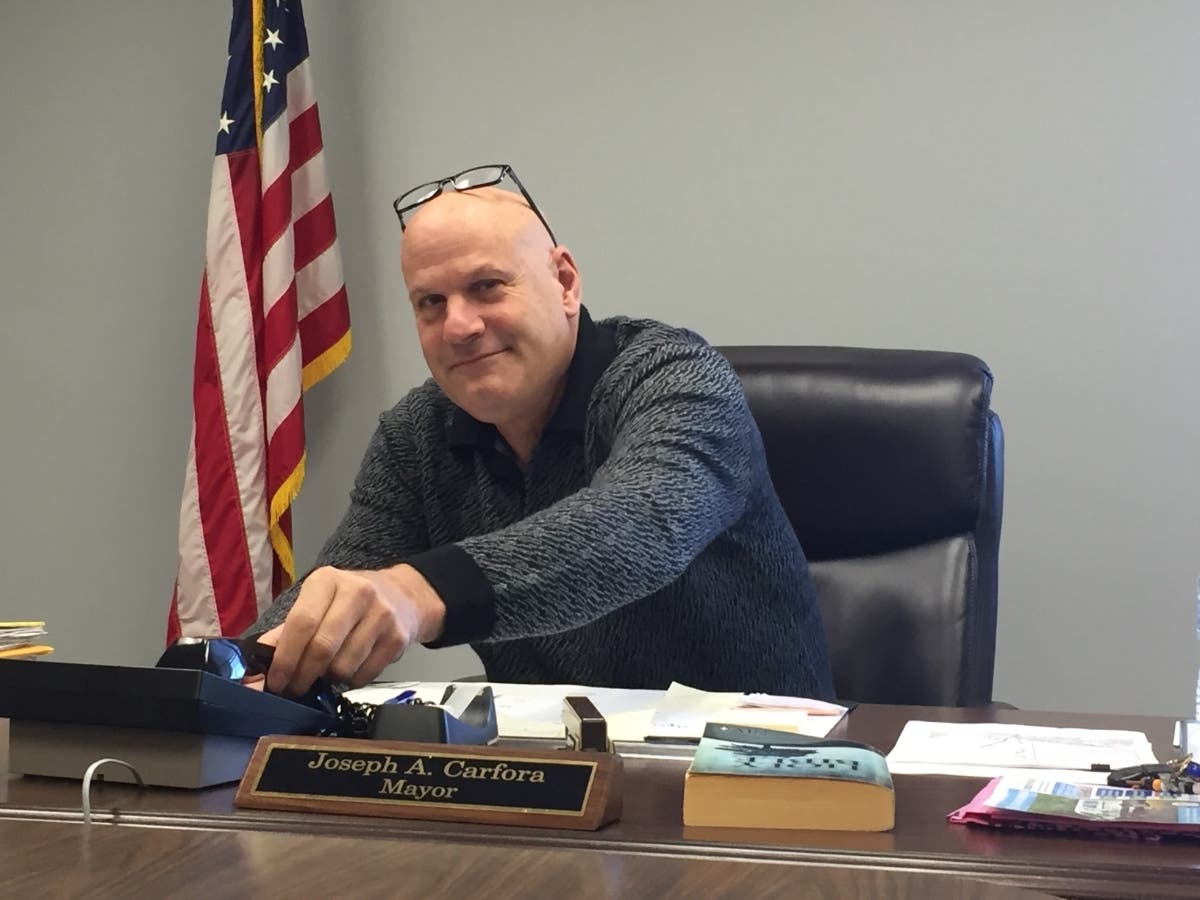 Mayor Joseph A. Carfora was hospitalized this weekend after contracting the coronavirus.
