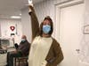 Whispering Pines staff on day of vaccine clinic.