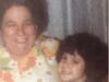 Missy and her grandmother Jennie in East Haven around the very early 1980s. 