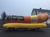 Patch found the Planters NUTmobile and the Oscar Mayer Wienermobile parked in a New Haven neighborhood Friday morning before they headed out to visit different locations. 