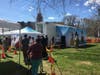 Vaccine clinic on New Haven Green. 