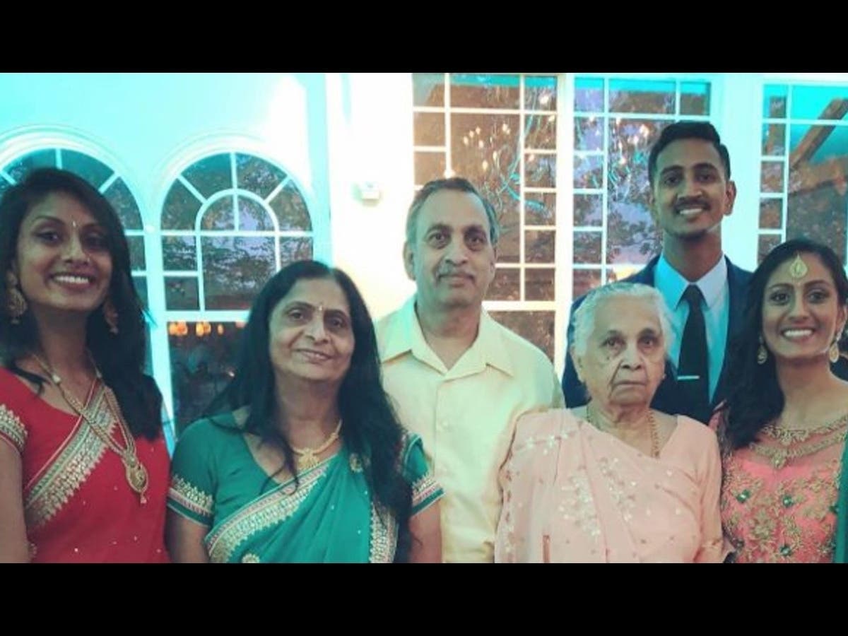 Ashwin Patel, 65, (center in photo) was shot by Matthew Lee Walker Tuesday right outside his and his family’s liquor store. 