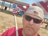 US Marine veteran Chris Kowalczik in the summer of 2020 walking to raise money for homeless veterans. 