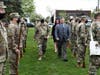 First Selectman Jamie Cosgrove inspects the troops