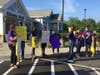 Striking Branford I-95 service plaza McDonald's workers 