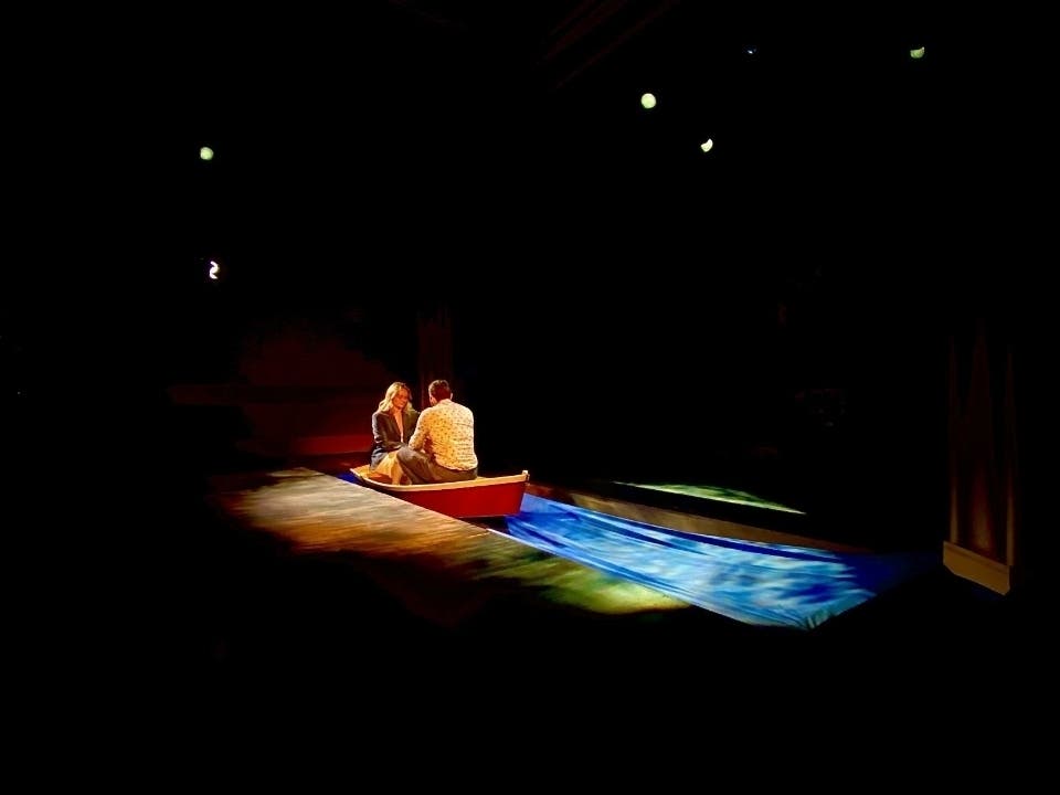 Cast members of "The Last Five Years," being staged at Legacy Theatre. 