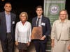 From left to right, Hammad Chaudhry, senior manager, AVANGRID; Alicia Dolce, executive director, CTGBC; David Ginsberg, vice president, WinnDevelopment; and, Sheri Dieso, board member CTGBC.