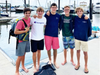 Team after rigging the 420s for the first practice, from right to left; Danny Uzzo, Jackson Skoczylas, Chris Harr, Sands Pascucilla, and Ike Schutz.
