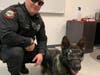 Montville Police Department K9 Officer Daniel Witts and Barrett. 