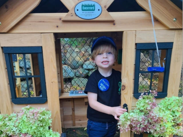 Sawyer Cunningham is a "chocolate chip and chicken nugget-loving" 3-year-old from Madison. He'd been wishing and hoping for a backyard playset. Make-A-Wish ® Connecticut granted that wish.

